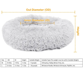 Soft And Warm Wool Dog Cat Bed (Option: Style1)